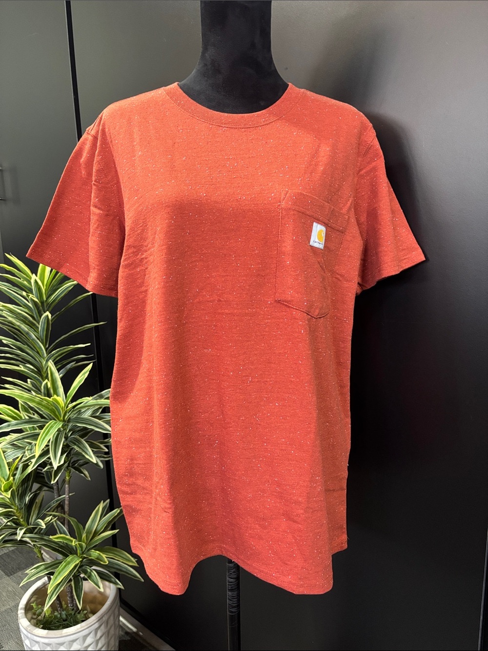 Carhartt loose fit heavyweight patch logo pocket,heathered specks short sleeve